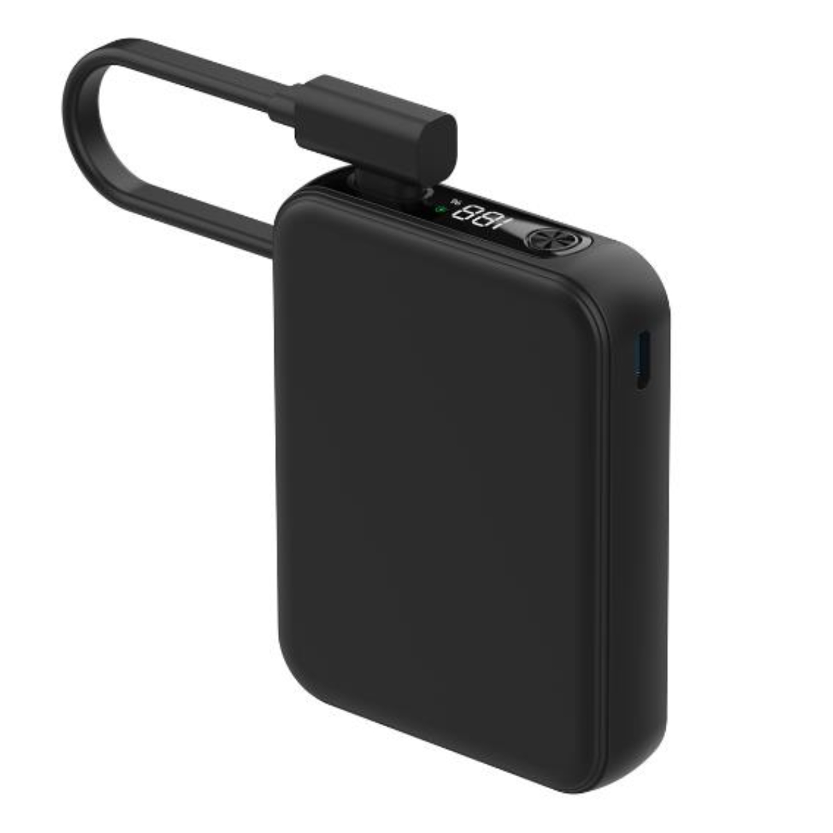 CELLY PBCABLE10000SL Power Bank with Integrated USB-C Cable 10000mAh, Black | Celly| Image 2