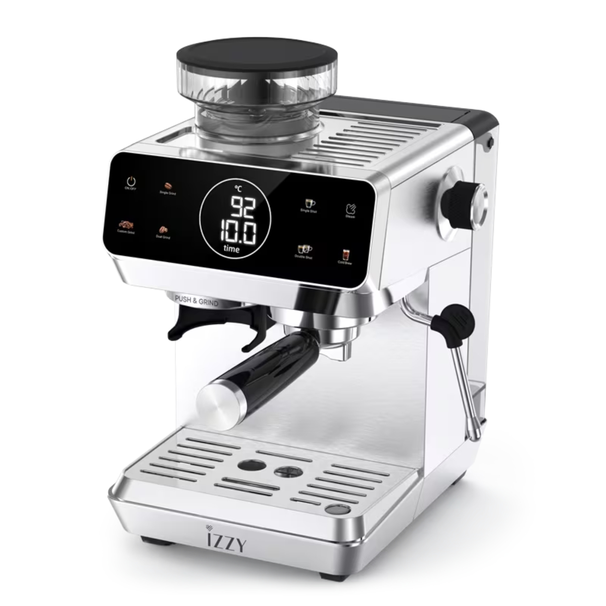 IZZY 225281 IZ-6029 Semi‑Automatic Espresso Machine, Inox | Izzy| Image 2