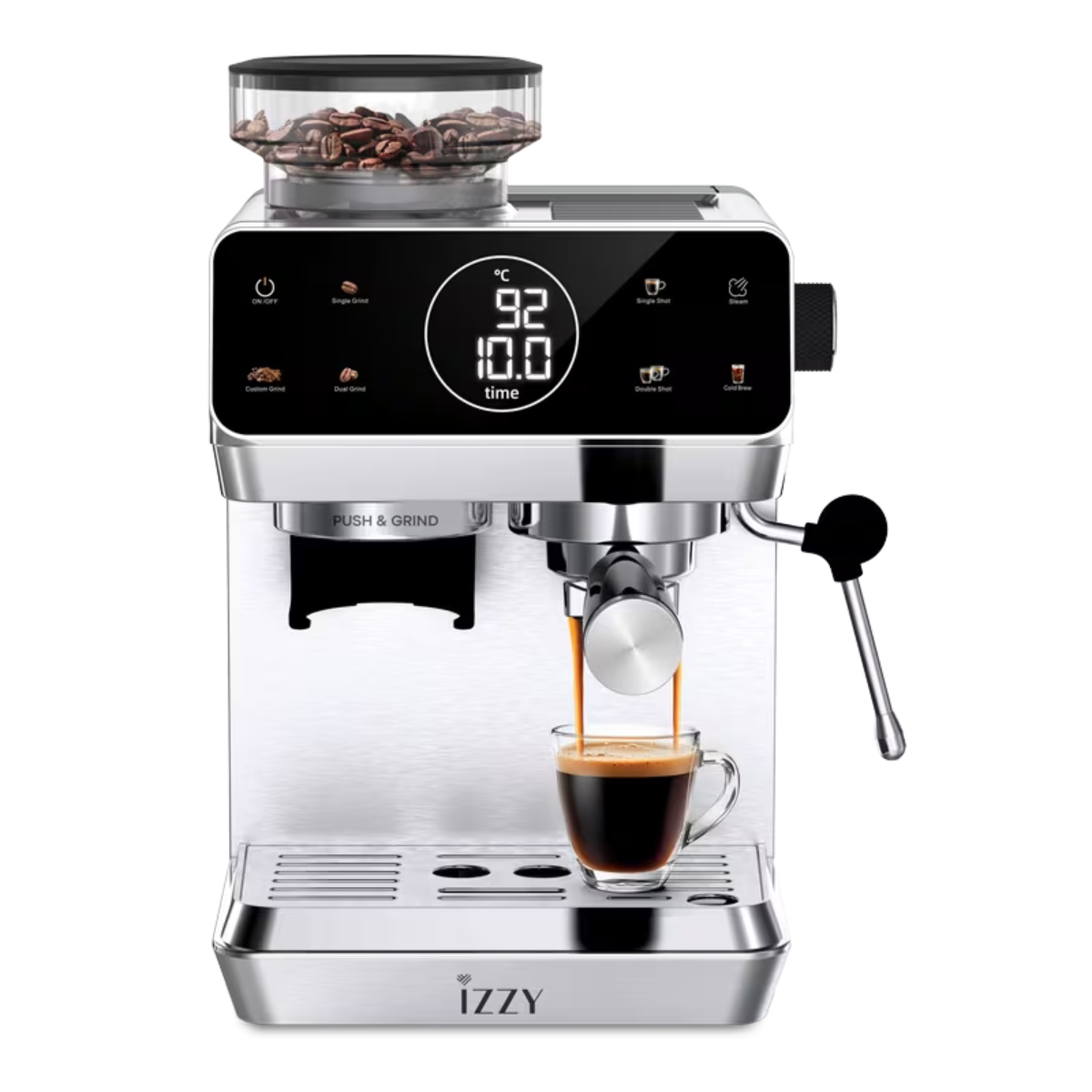 IZZY 225281 IZ-6029 Semi‑Automatic Espresso Machine, Inox | Izzy| Image 1