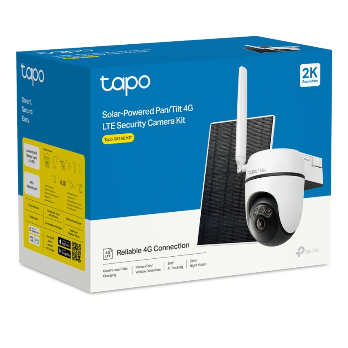 TP-LINK Tapo C615G Kit Wireless Outdoor Pan & Tilt Security Camera with Solar Panel, 2K 3MP | Tp-link| Image 3