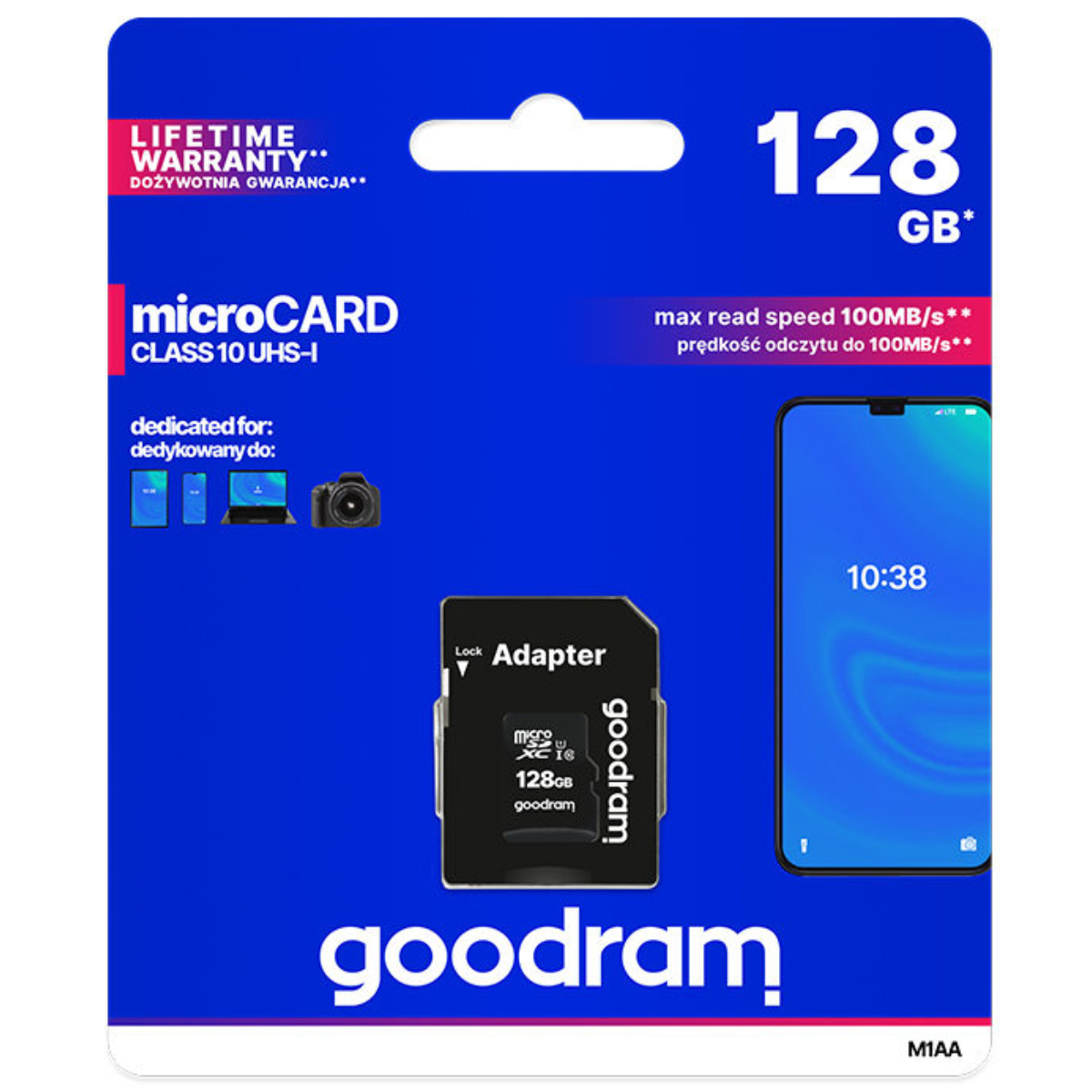 GOODRAM M1AA-1280R12 Memory Card MicroSDXC 128GB | Goodram| Image 2