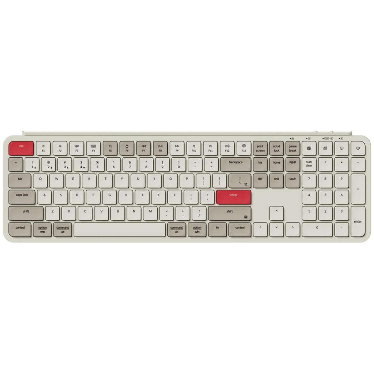 KEYCHRON B6 Pro Ultra-Slim Ασύρματο Πληκτρολόγιο, Ρετρό Κόκκινο | Keychron| Image 1