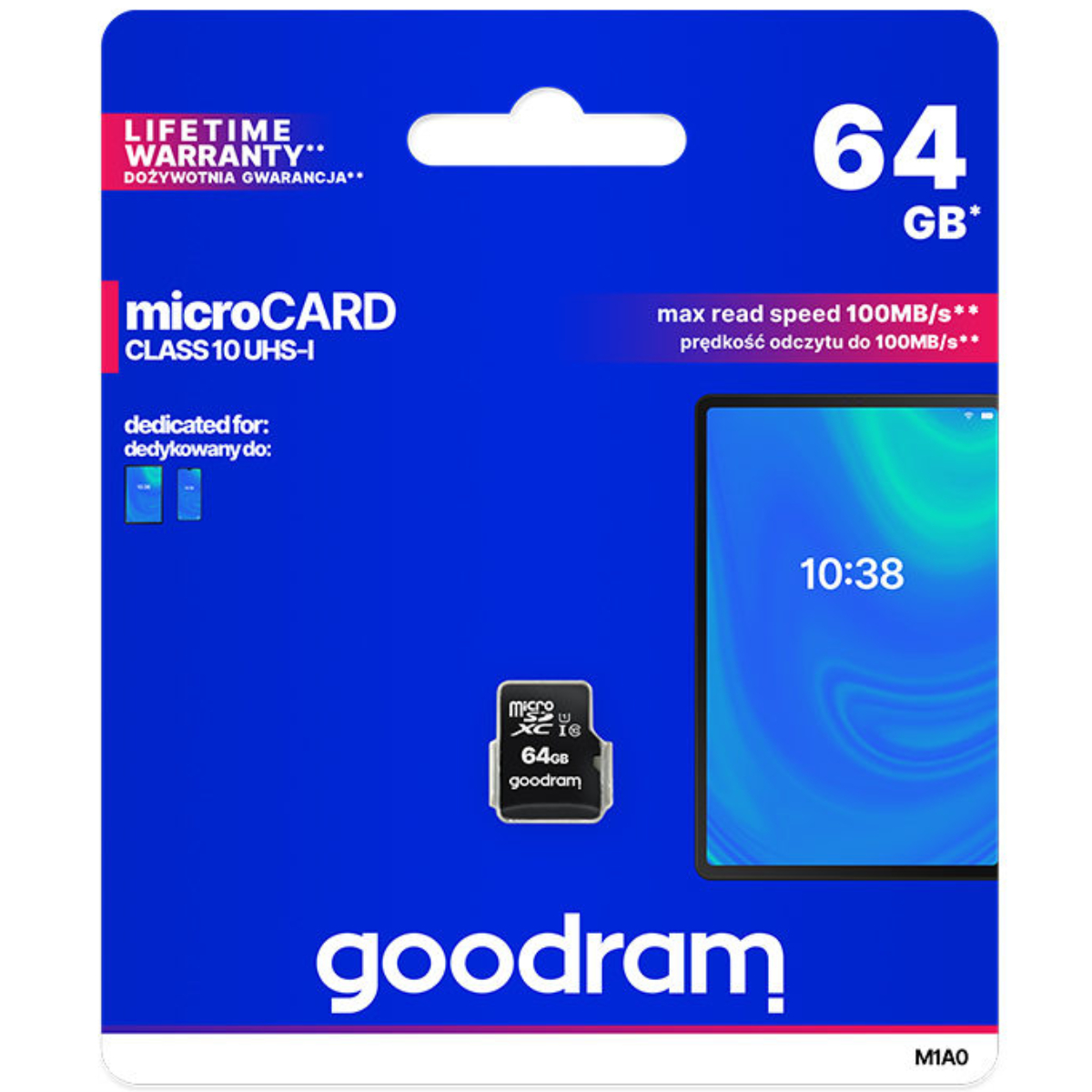 GOODRAM M1AA-0640R12 Κάρτα Μνήμης MicroSDXC 64GB | Goodram| Image 1