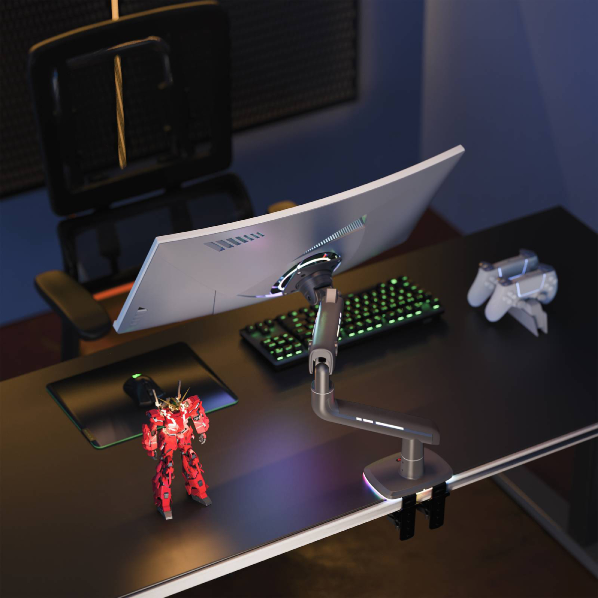 NB F5 RGB Επιτραπέζια Βάση Οθόνης Gaming Βαρέος Τύπου | Nb-wallmount| Image 13
