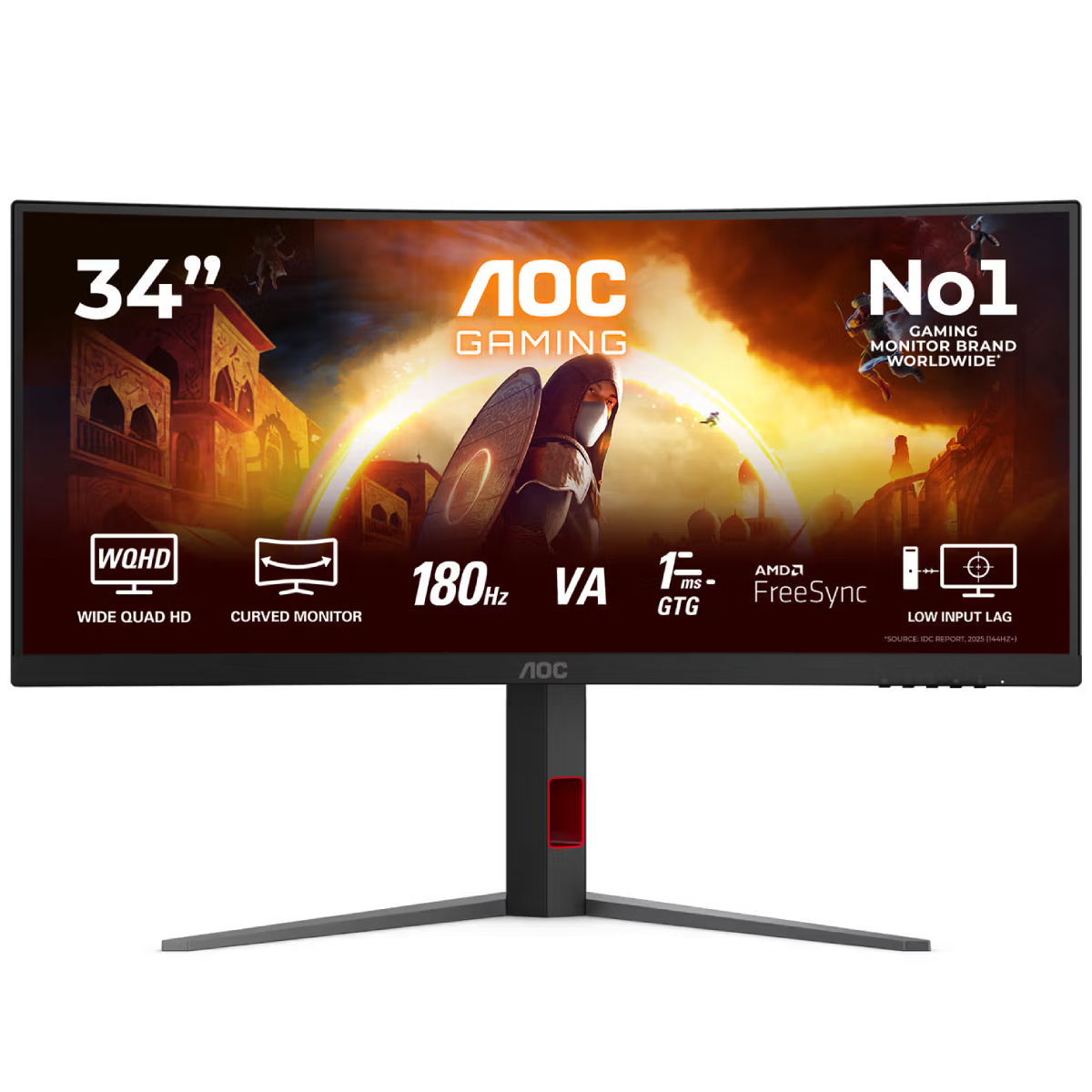 AOC CU34G4 Κυρτή Gaming Οθόνη 34" | Aoc| Image 1