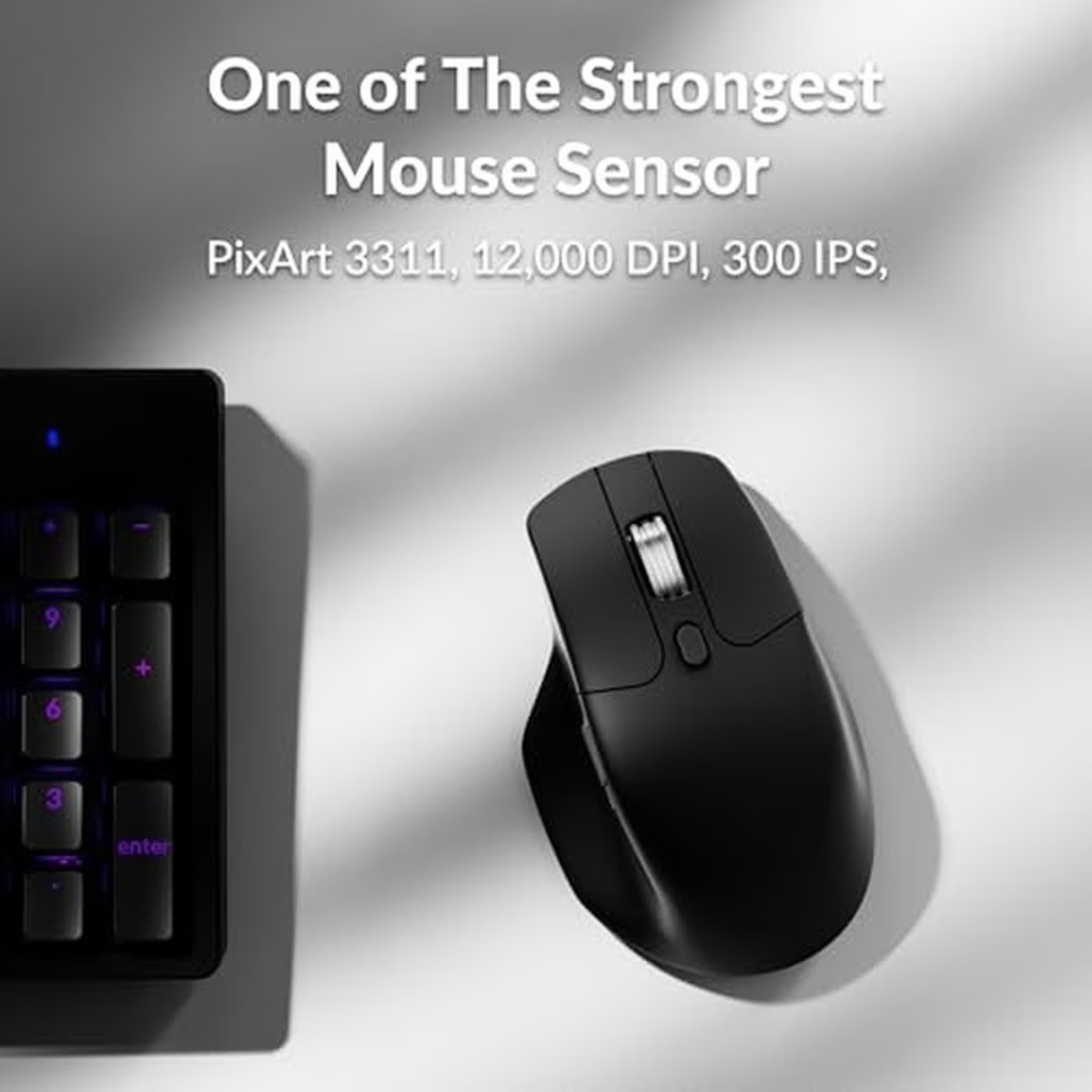 KEYCHRON M6S-A72 Wireless Mouse, Black product image  | image 4