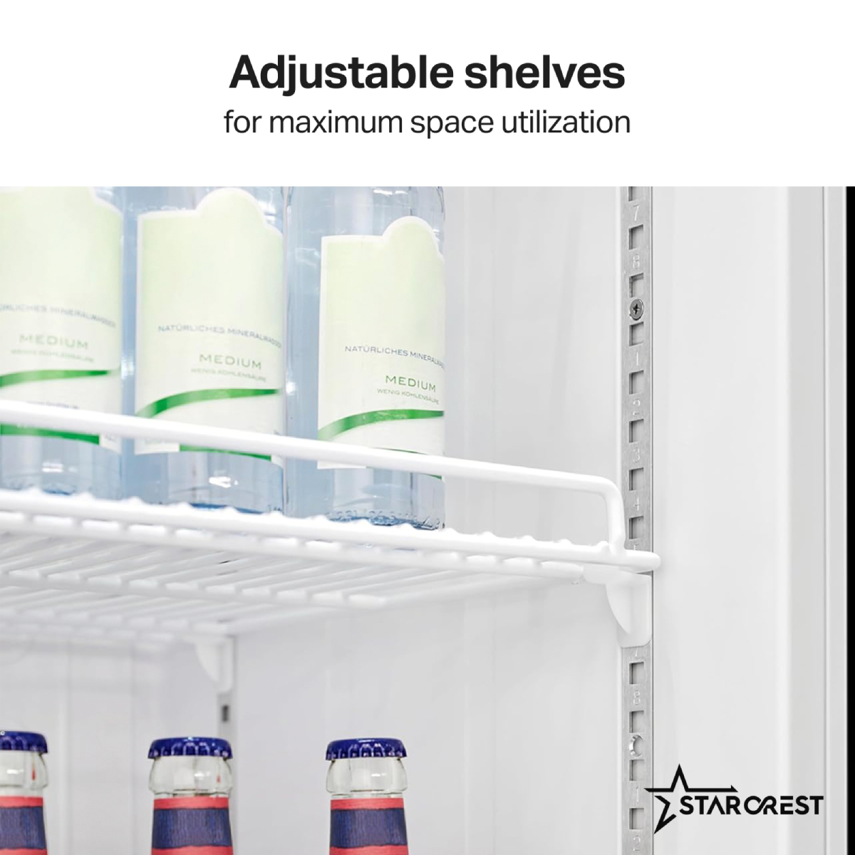 STARCREST SPS-300BK Επαγγελματικό Ψυγείο Βιτρίνα Συντήρησης, Μαύρο product image  | image 5