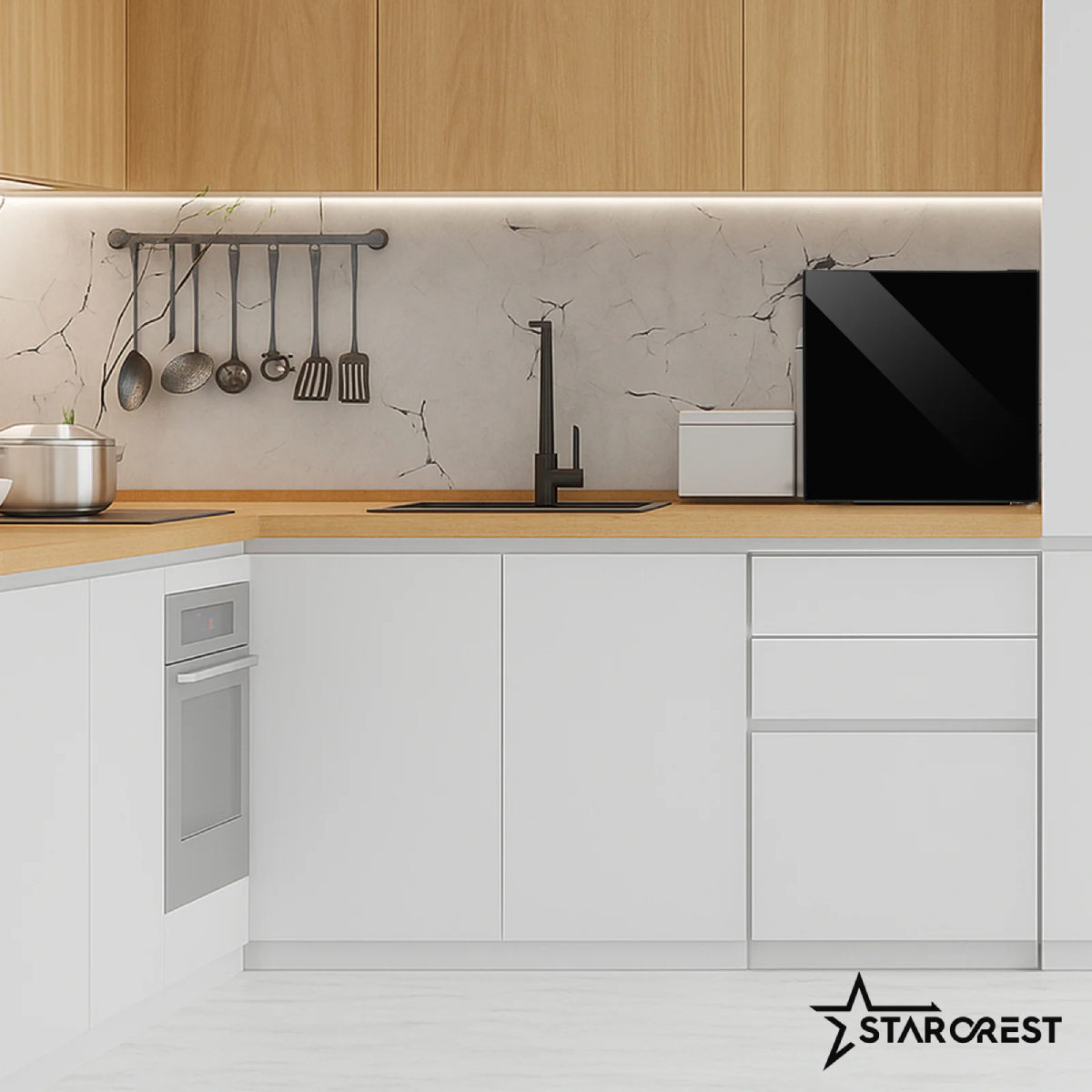STARCREST SMB-47GLS-BK Ψυγείο Mini Bar, Μαύρο Γυαλί product image  | image 7