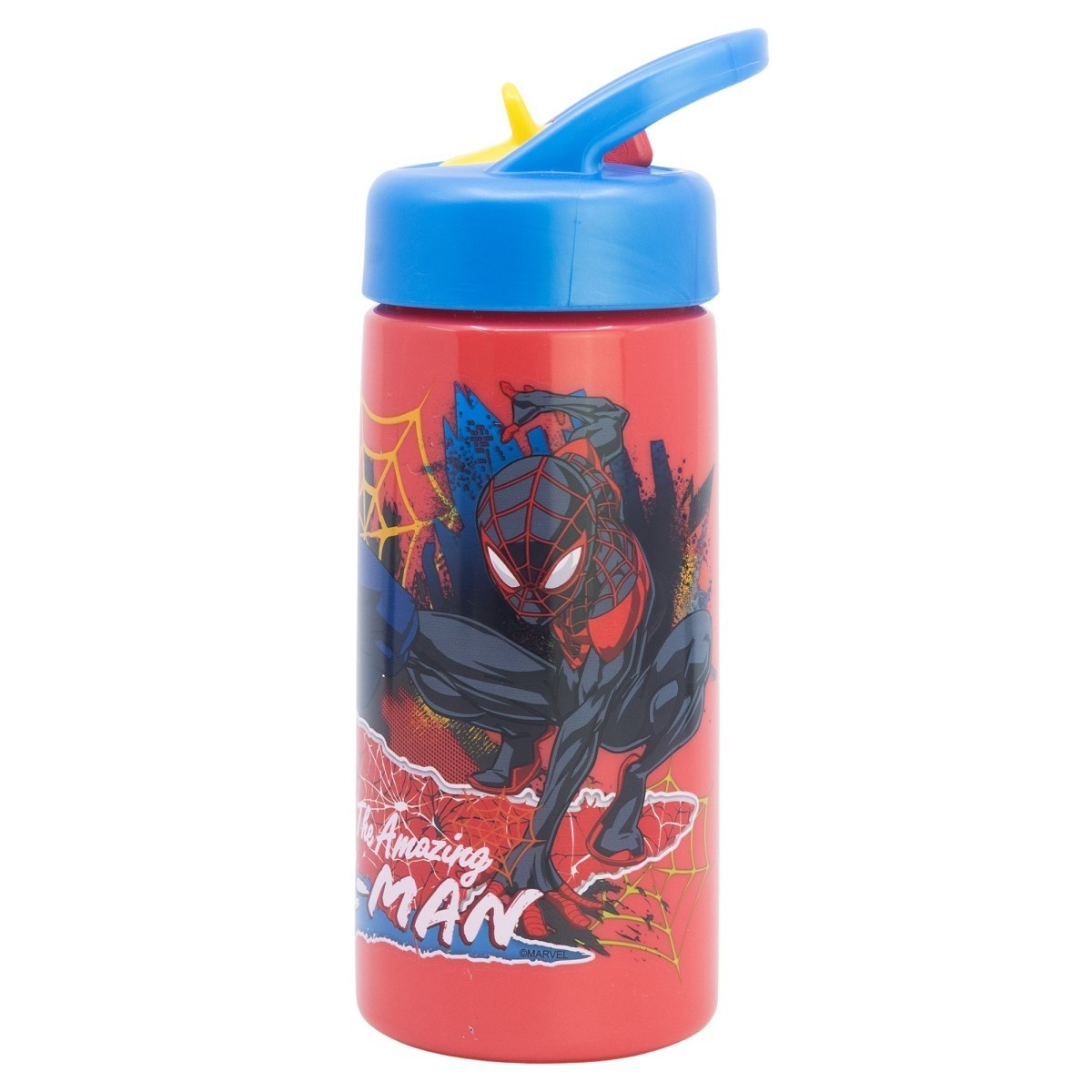 STOR 108181 Water Bottle Spiderman Moving Target, 0.41 Lt product image  | image 1