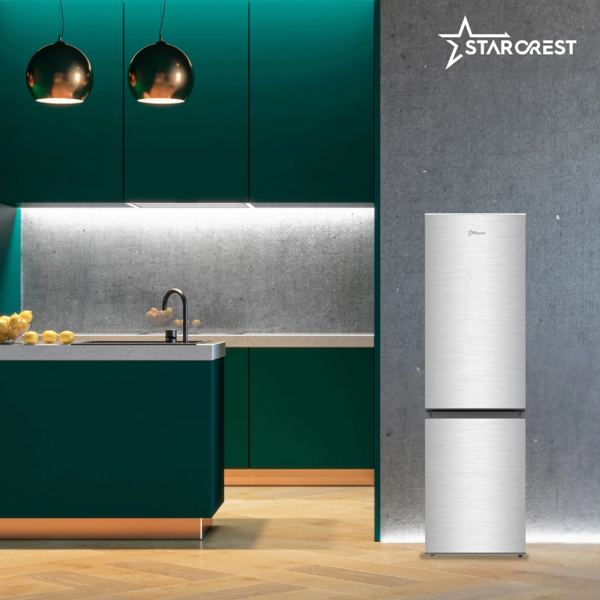 STARCREST SC-170IX-E Ψυγείο με Κάτω Θάλαμο, Inox product image  | image 9