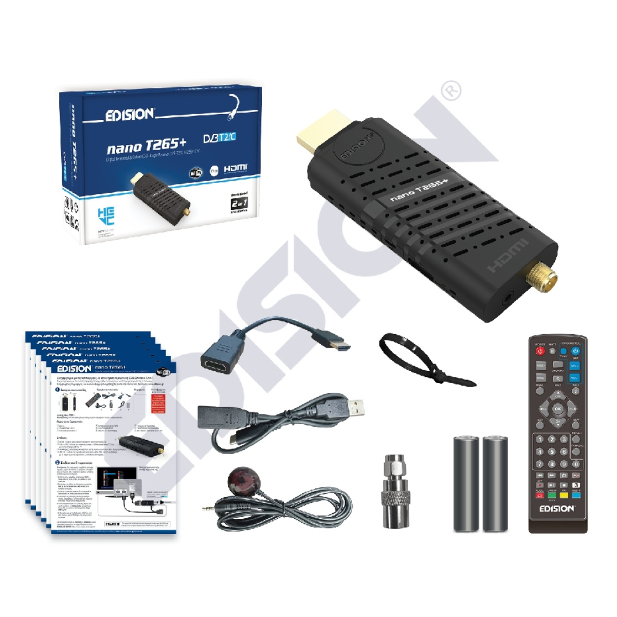 EDISION NANO T265+ DVB-T2 Συντονιστής Τηλεόρασης product image  | image 7