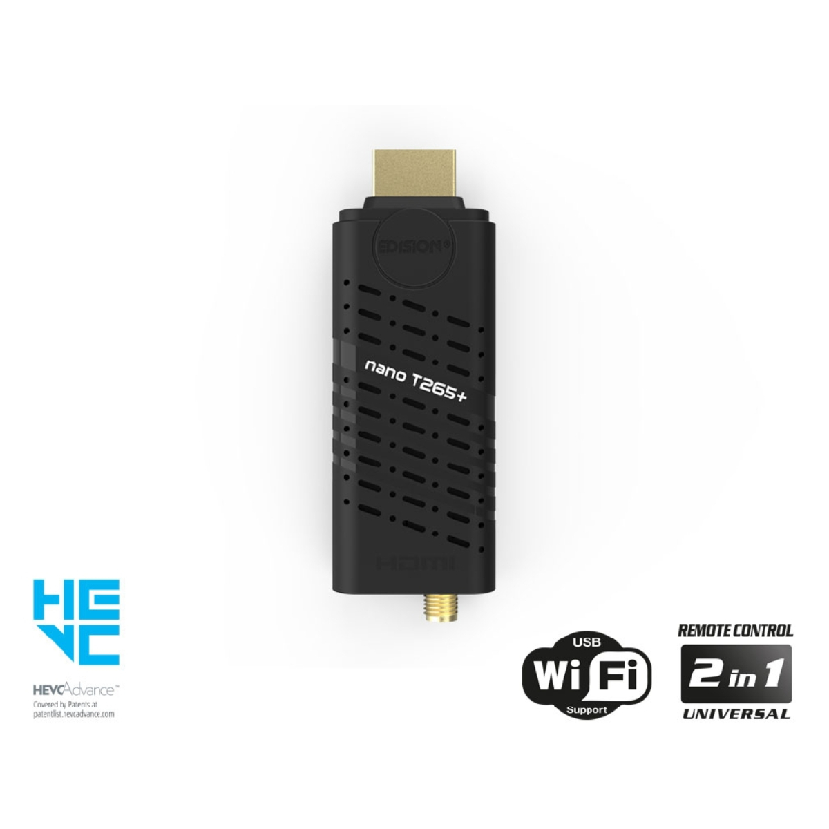 EDISION NANO T265+ DVB-T2 Συντονιστής Τηλεόρασης product image  | image 3