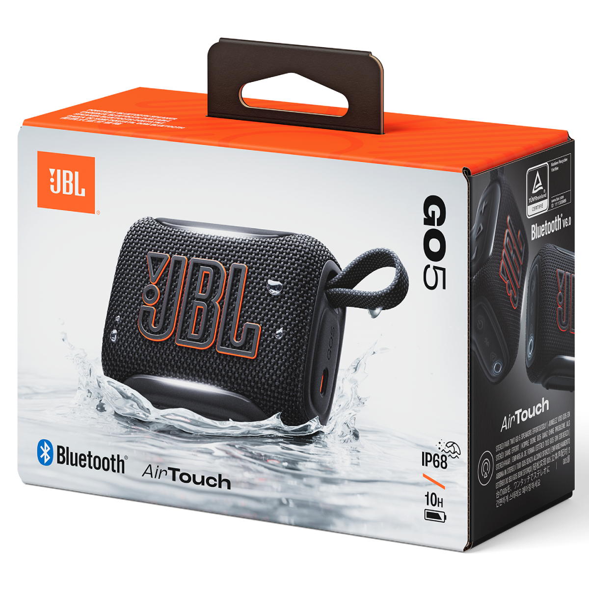 JBL JBLGO5BLK Go 5 Φορητό Αδιάβροχο Ηχείο, Μαύρο product image  | image 8
