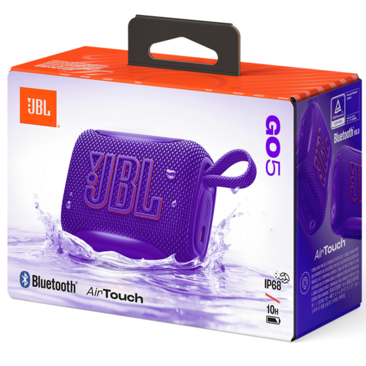 JBL JBLGO5PUR Go 5 Φορητό Αδιάβροχο Ηχείο, Μοβ product image  | image 8