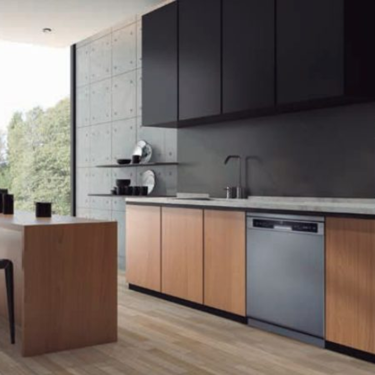 MIDEA MFD60S090X Ελεύθερο Πλυντήριο Πιάτων 60cm, Inox product image  | image 4