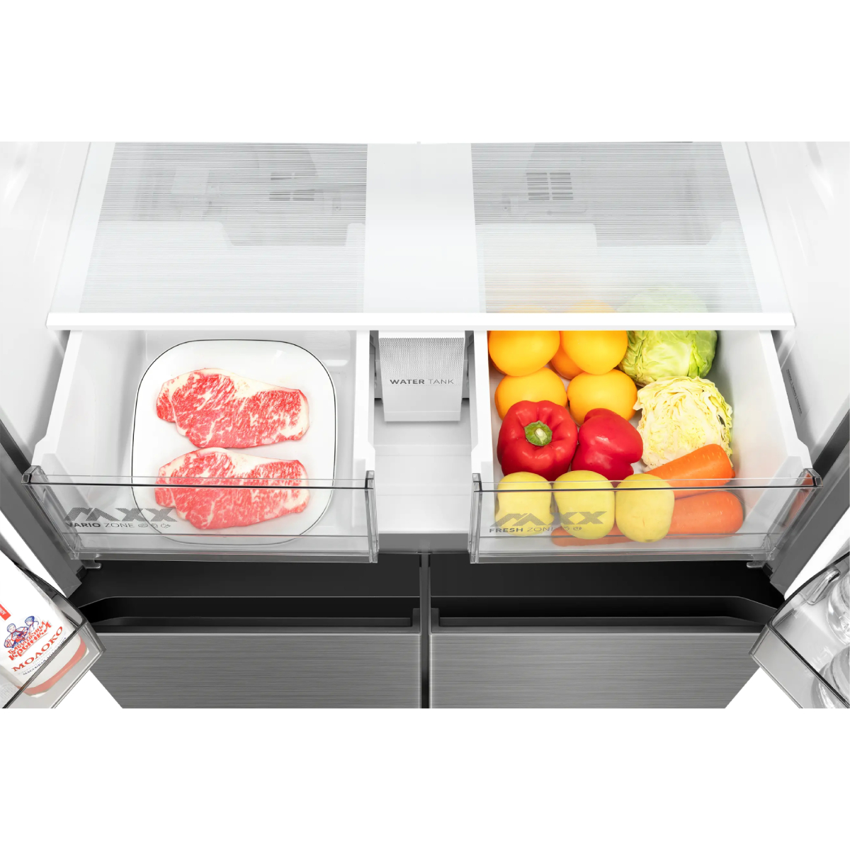 MIDEA MDRM923CIE46M Ψυγείο Τετράπορτο 706 Lt, Inox product image  | image 13
