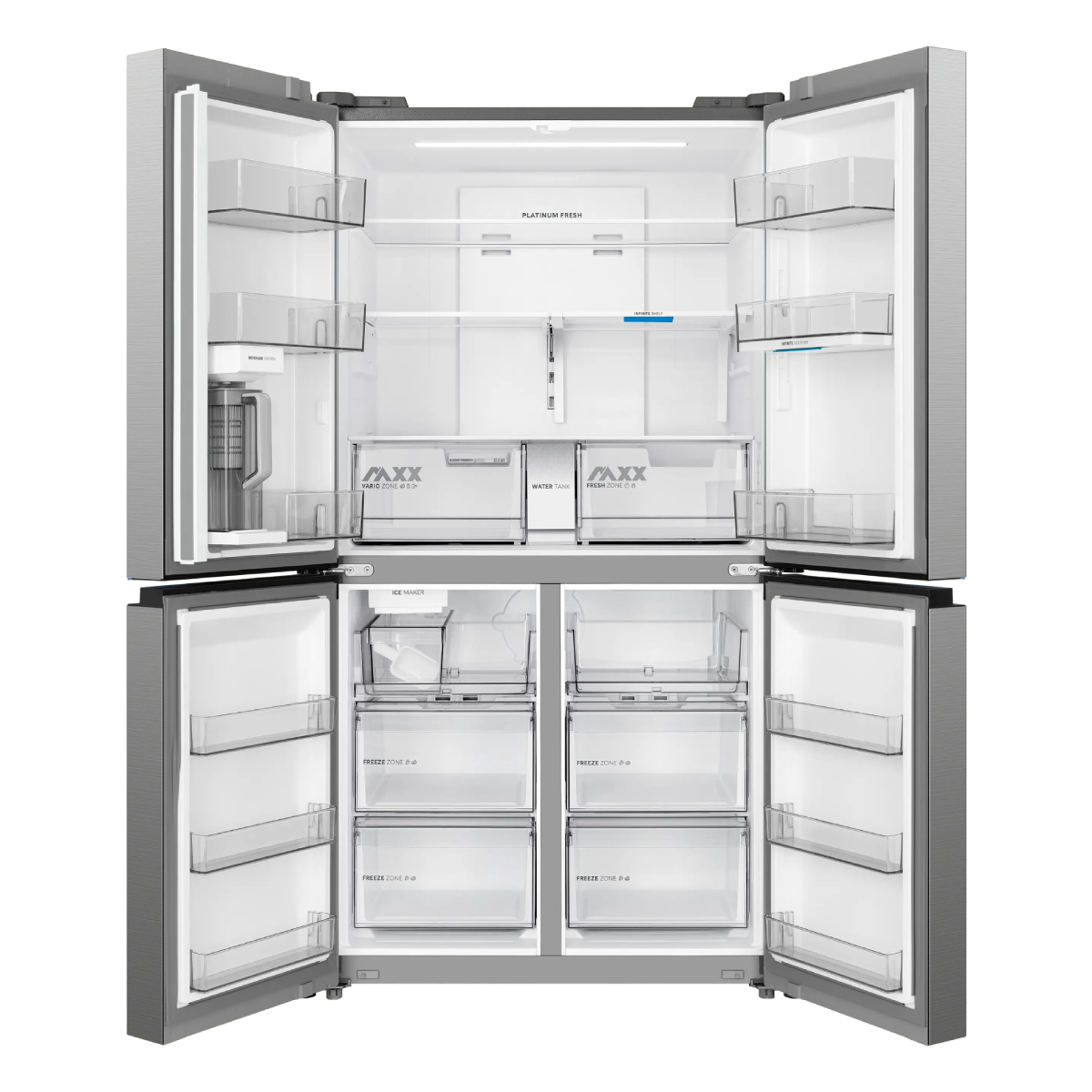 MIDEA MDRM923CIE46M Ψυγείο Τετράπορτο 706 Lt, Inox product image  | image 4