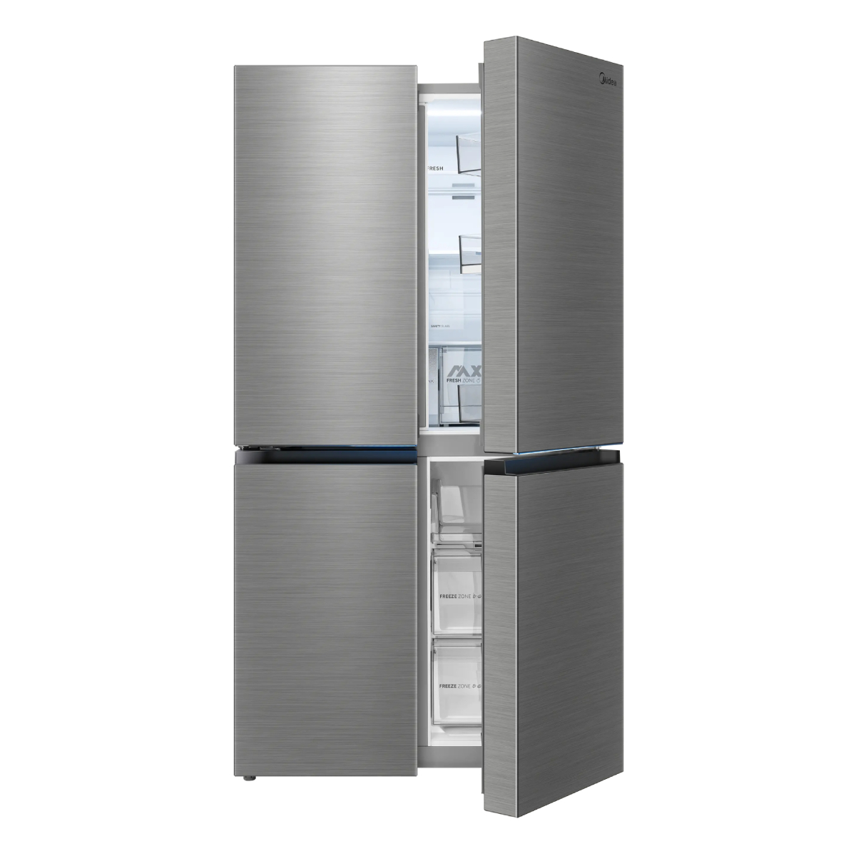 MIDEA MDRM923CIE46M Ψυγείο Τετράπορτο 706 Lt, Inox product image  | image 3
