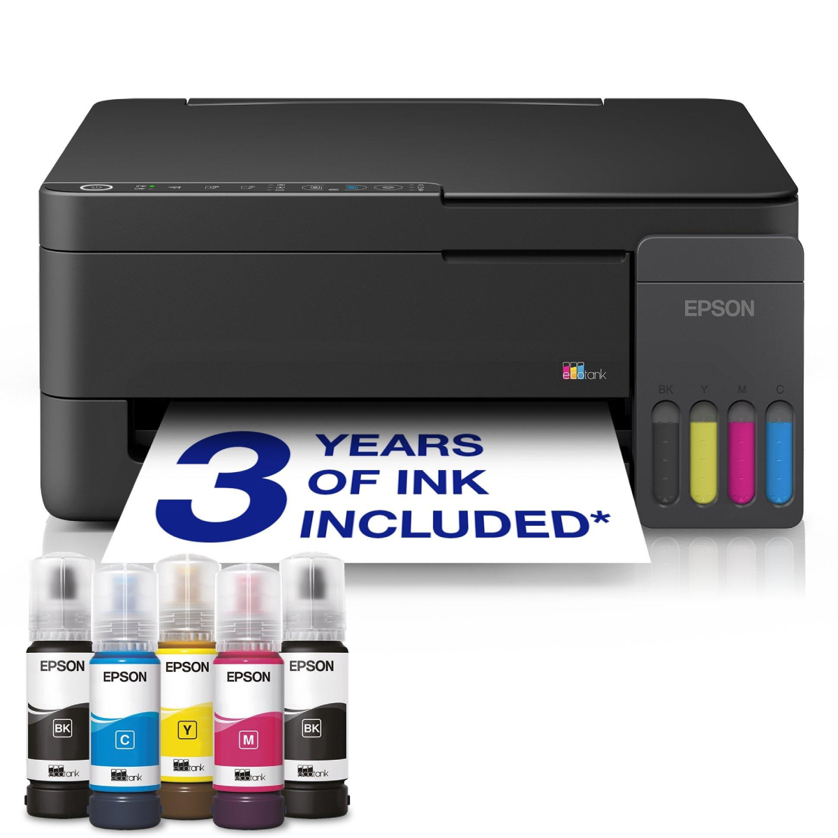 EPSON EcoTank L3350 Α4 Πολυμηχάνημα Wi-Fi με Δοχεία Μελανιού, Μαύρο product image  | image 1