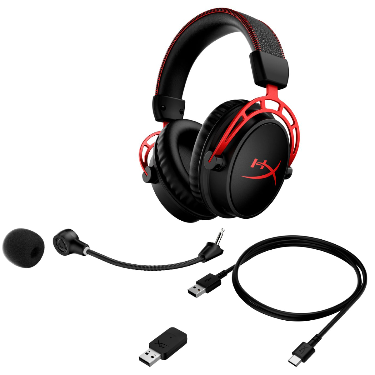 HYPERX Cloud Alpha Wireless Ασύρματα Gaming Ακουστικά, Μαύρο/Κόκκινο product image  | image 6
