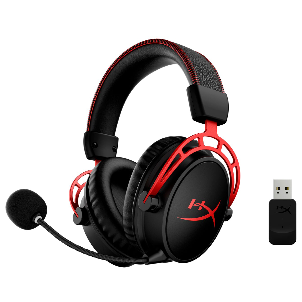 HYPERX Cloud Alpha Wireless Ασύρματα Gaming Ακουστικά, Μαύρο/Κόκκινο product image  | image 2