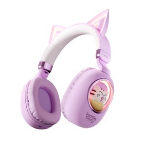 KIDDOBOO KBKID5LVD Delulu Ασύρματα Ακουστικά για Παιδιά, Λεβάντα