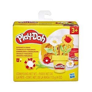 HASBRO 111893 Play‑Doh Lil Flowers, Ηλίανθος και Μαργαρίτες
