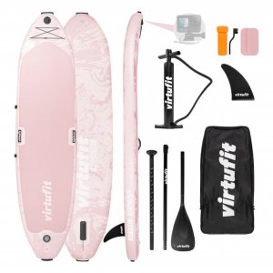 VIRTUFIT VFW06101 SUP Board Yoga 355 Ροζ Φουσκωτή Σανίδα SUP για Yoga & Fitness 335cm, Ροζ