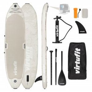 VIRTUFIT VFW06102 SUP Board Yoga 355 Ροζ Φουσκωτή Σανίδα SUP για Yoga & Fitness 335cm, Μπεζ